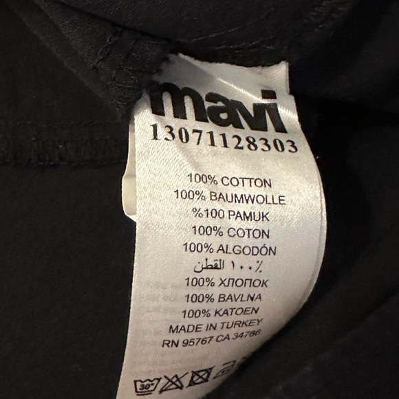 Mavi black 100% cotton tunic/dress size M - Picture 5 of 5